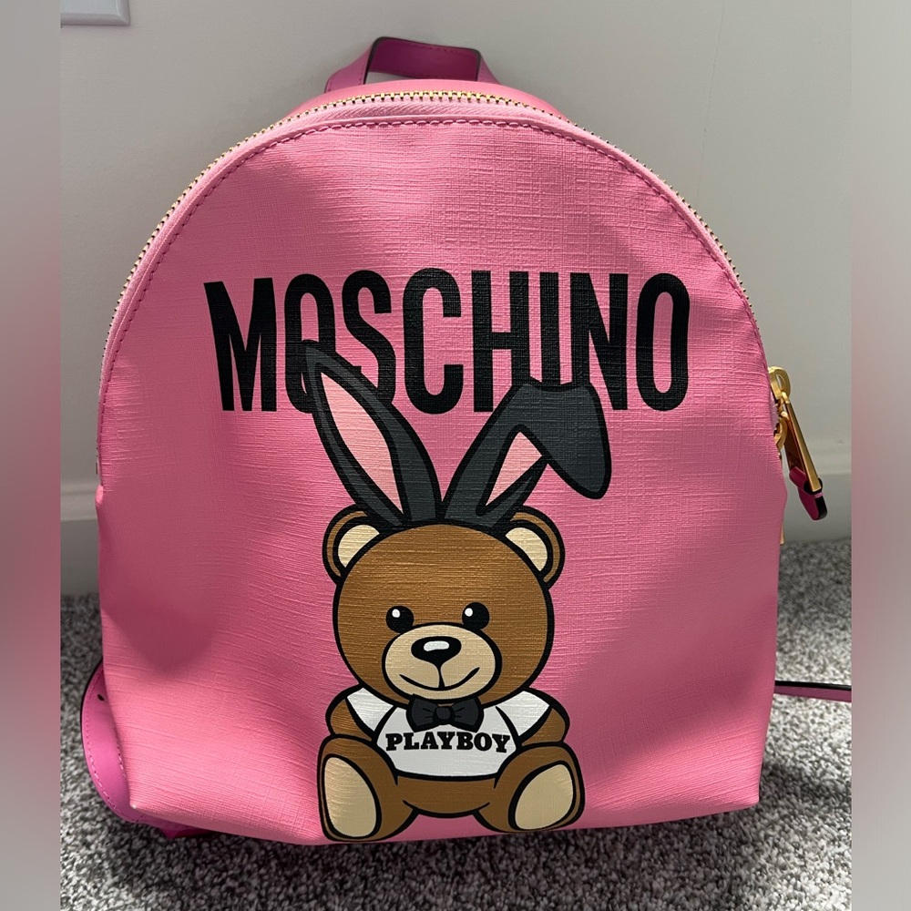 NWOT MOSCHINO Playboy Bunny Bear Backpack